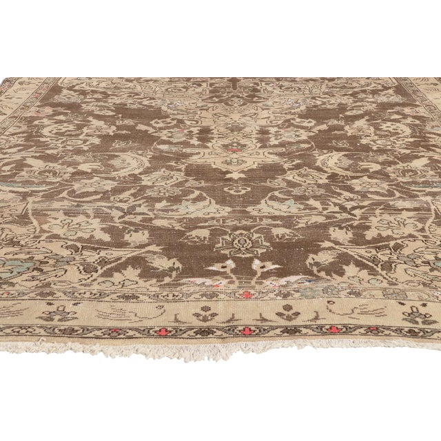 Antique Persian Feridan Rug, 07'05 X 12'03 For Sale - Image 4 of 10