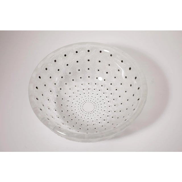René Lalique Mid-Century Modern Crystal Nemours Bowl by René Lalique For Sale - Image 4 of 6