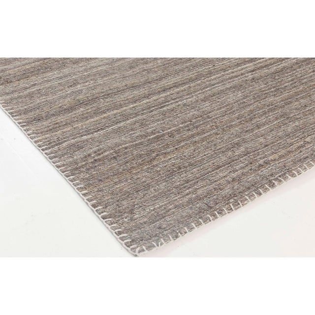 Early 21st Century Modern Bauer Collection Pattern-Less Rug in Grey and Brown by Doris Leslie Blau For Sale - Image 5 of 6