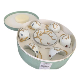 Bernardaud Birds of Paradise Coffee - Set for 6 For Sale