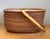 American Vintage Shaker Handled Woven Rattan Basket For Sale - Image 3 of 16