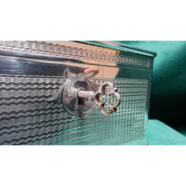 Metal Antique Sugar Bowl with Star of David and Gold & Silver Plating from Arthur Krupp AG, Bernsdorf, 1920s For Sale - Image 7 of 18