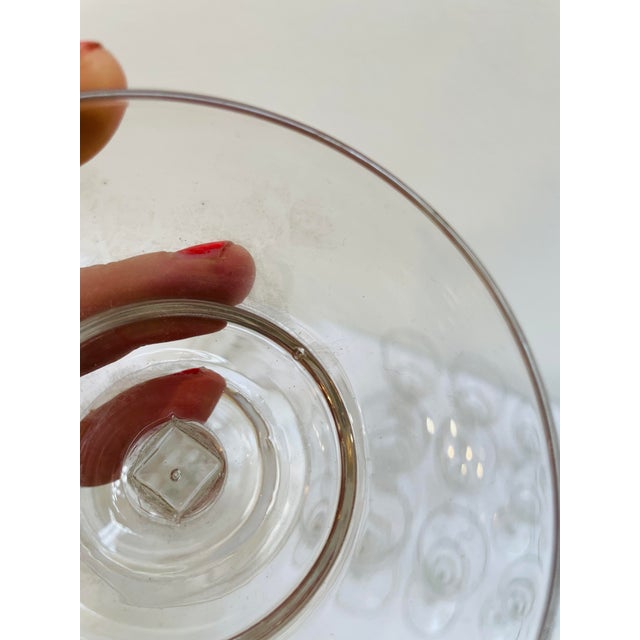 Art Deco Glasses in Pressed Glass, France, 1920s, Set of 18 For Sale - Image 9 of 14