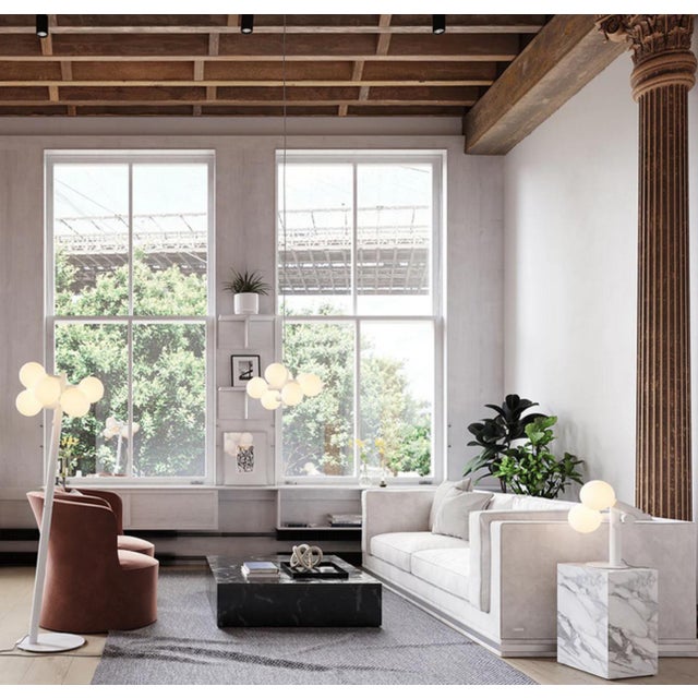 White Echo Collection Floor Lamp by David Weeks for Tala Atelier, 2010s For Sale - Image 4 of 5