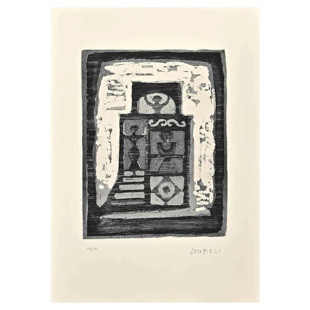 Massimo Campigli, The House of Women, Etching, 1970s For Sale