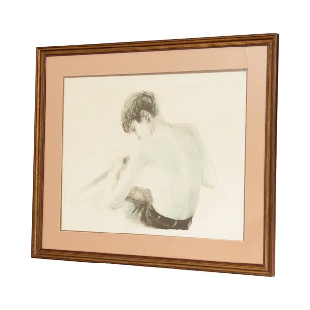 Vintage Signed Joan Purcell Young Boy Lithograph Print For Sale - Image 13 of 13
