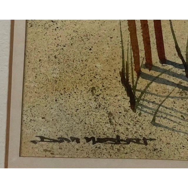 ORIGINAL DONALD ALLEN MOSHER (1945-2014) 'ROCKPORT LIGHTHOUSE' GOUACHE PAINTING This is just a great original piece. This...