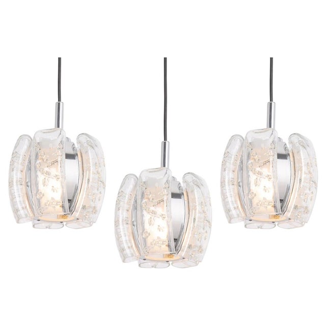 Murano Tube Pendant Light by Doria, 1970s For Sale - Image 12 of 12