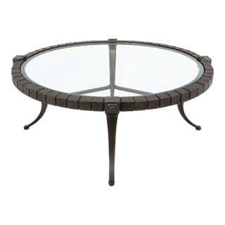 Thinline Aluminum Klismos Coffee Table For Sale