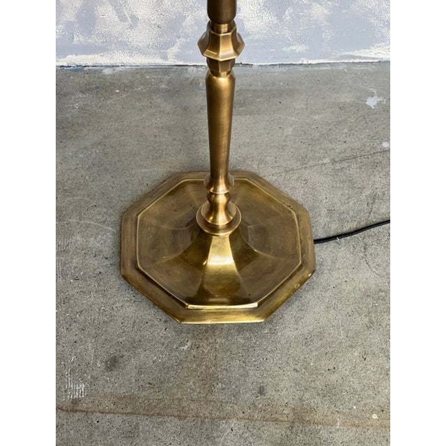 French Floor Lamp With Hexagonal Base For Sale - Image 4 of 11