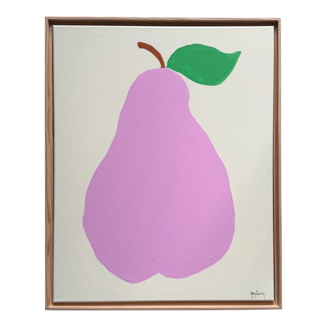 "The Pink Pear" Original Painting by Tony Curry For Sale