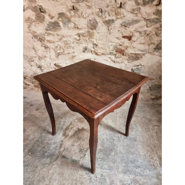 18th Century Provincial Louis XV Oak Side Table For Sale - Image 4 of 14