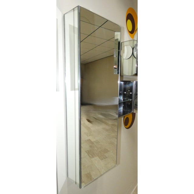 Mirrored Cabinets with Matching Wall Lights, 1970s, Set of 4 For Sale - Image 18 of 18