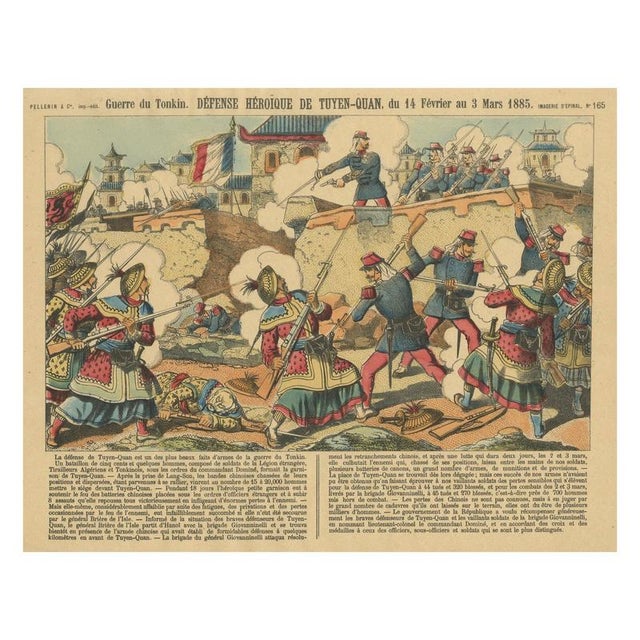 Tonkin War Battle Scene, 1885, Paper For Sale - Image 10 of 10