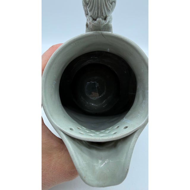 Gray A Very Fine Antique English Victorian Grey Salt Glazed Stoneware Jug, by Mintons, Circa 1850's For Sale - Image 8 of 15