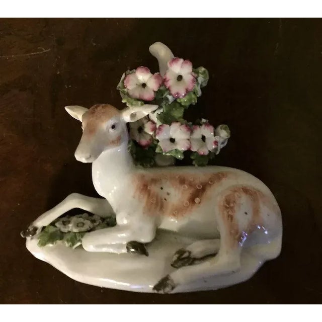 Antique 1765 English George III Derby Porcelain Deer Figure For Sale - Image 10 of 11