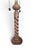 Fantastic Hollywood Regency table lamp by James Mont for Frederick Cooper. Features a natural wood carved open barley...