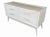 Mid-Century Modern Oyster Lacquered Chest of Drawers X Handles For Sale In Los Angeles - Image 6 of 14