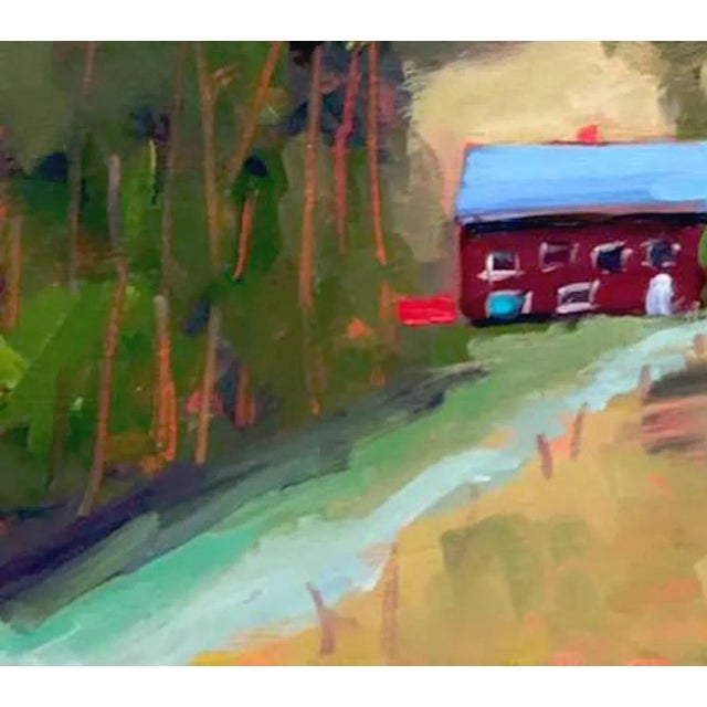 2010s Contemporary Oil Painting Landscape, Bodega Bay Farm, Original Oil For Sale - Image 5 of 12