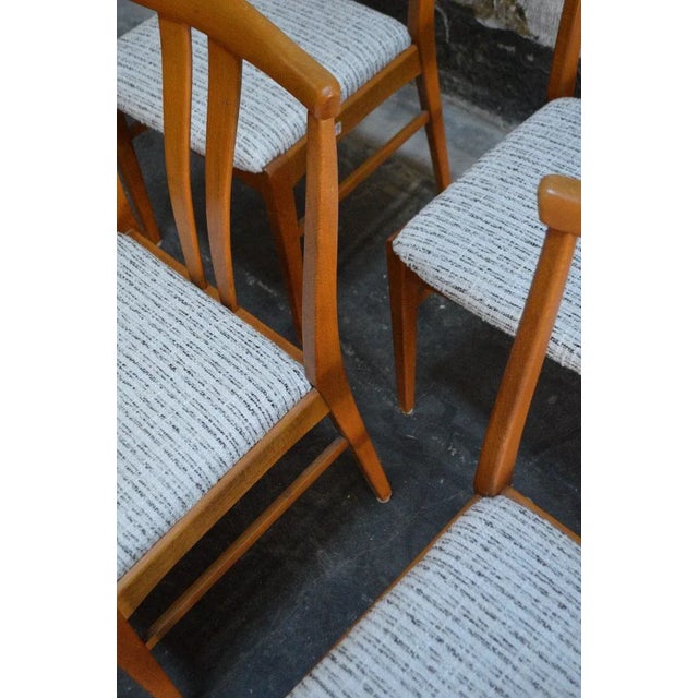 Wood Set of Four Swedish Midcentury Dining Chairs For Sale - Image 7 of 8