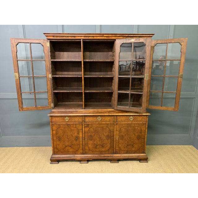 Burr Walnut Bookcase from Waring & Gillow, 1910 For Sale - Image 16 of 18