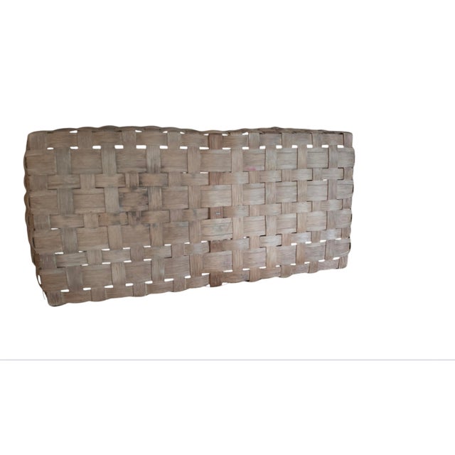 Late 20th Century Antique Gathering Basket For Sale - Image 4 of 4