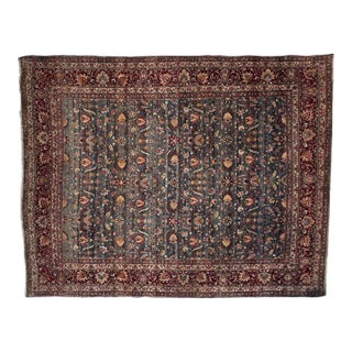 Antique Signed Persian Lavar , 12' X 15' For Sale