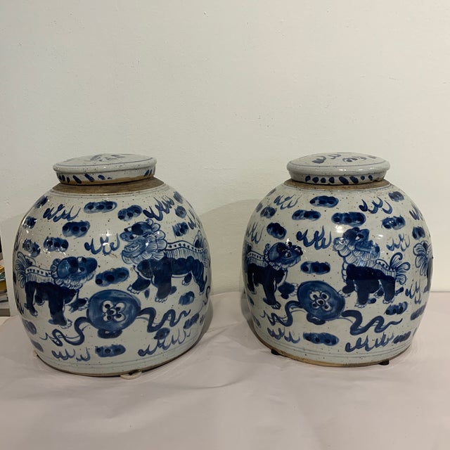 Ming Style Ginger Jars a Pair Chairish