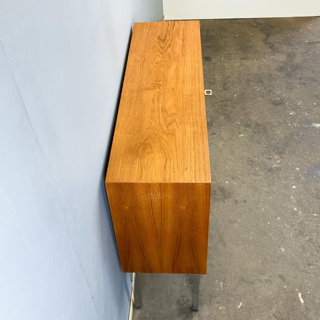 Brown Small Bar Cabinet in Teak, 1960s For Sale - Image 8 of 12