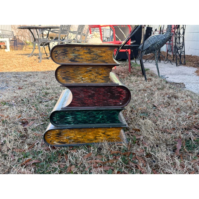 Made in Italy, this unique side table will add quirky / fun / creative / bibliophile personality to any room in your...
