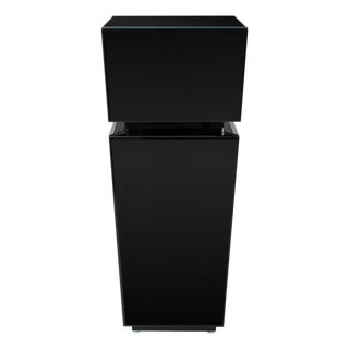 Black Mirrored Pedestal Tall For Sale
