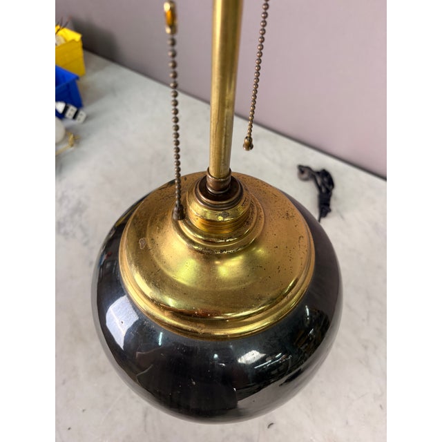 Art Deco 1920s Fulper Pottery Base Table Lamp For Sale - Image 3 of 7
