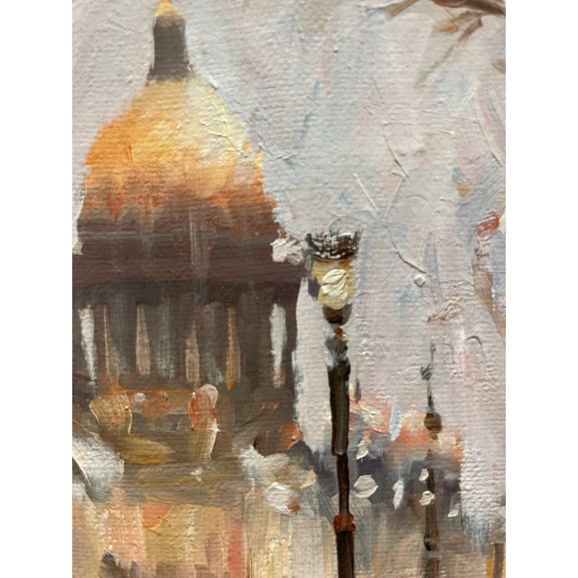 Vintage Cityscape on Canvas - St. Isaac Cathedral For Sale In Los Angeles - Image 6 of 9