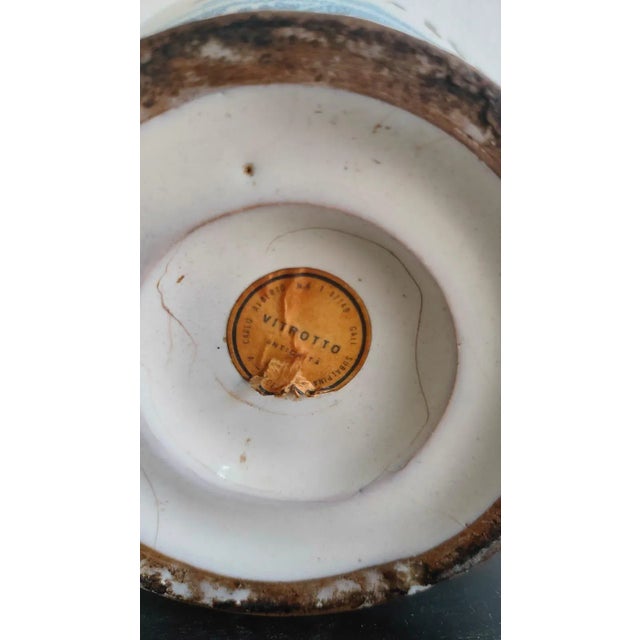 Majolica Apothecary Jar or Jug by Bassano, 1900s For Sale - Image 6 of 8