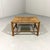 Lovely low bobbin stool. Blond oak frame in bobbin shape, rushed seat. Nice to use as sidetable for magazines, plaids or...