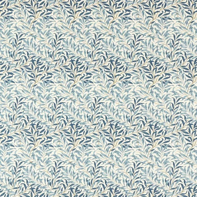 Morris & Co Willow Bough Fabric in Indigo - a Sample For Sale