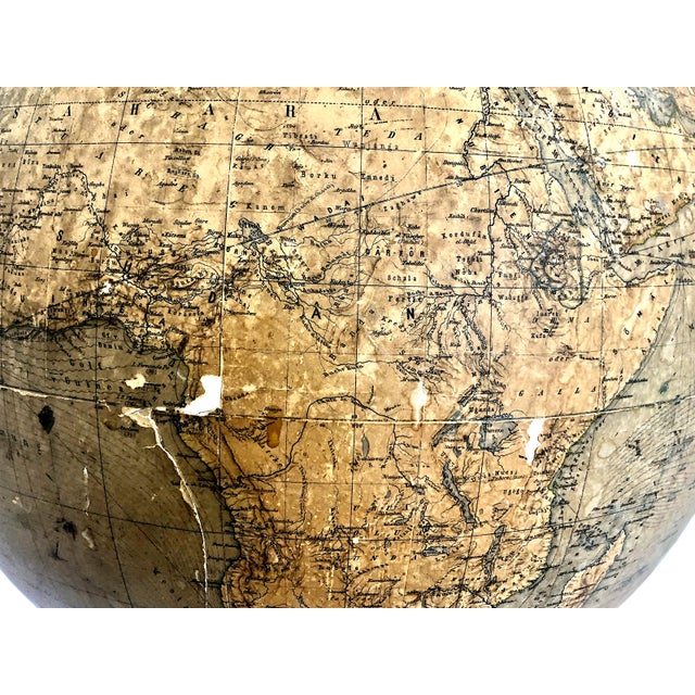 Rare German 1879 Dietrich Reimer Terrestrial Globe, Cartography by Heinrich Kiepert (1818–1899) For Sale - Image 14 of 18