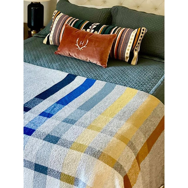 Pendleton Woolen Mills Oslo Evening Wool Blanket-King Size For Sale - Image 14 of 15