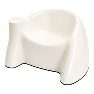Vintage American Space Age Molded Fiberglass Lounge Chair, C. 1970 For Sale