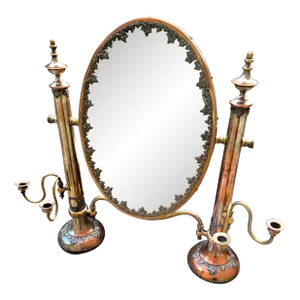 Early 20th Century Victorian Sheffield Large Silver-Plated Table Mirror