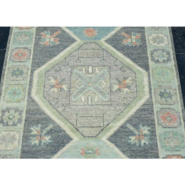 Early 21st Century Turkish Oushak Runner Rug 3' x 16'5" #17241 For Sale - Image 5 of 8