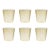 Celerie Kemble Celerie Kemble Glassware for Chairish Twisty Cups in Olive with Opal Blue Rim, Set of 6 For Sale - Image 4 of 5