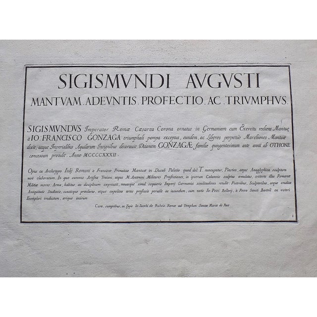 Antique 17th C. Large Folio Size Roman Triumphal Bas Relief Copperplate Engravings - Set of 9 For Sale - Image 13 of 14