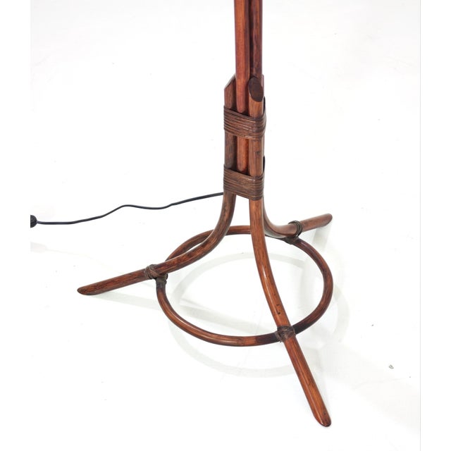 Mid-Century Modern Floor Lamp in Bamboo, Rattan and Rope, Italy, 1960s For Sale - Image 10 of 18