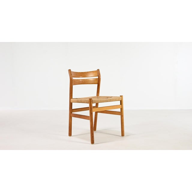 This set of 6 bm-1 chairs, by master danish designer børge mogensen for c.m. Madsens møbelfabrik, is a great example of...
