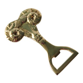 Brass Ram Bottle Opener For Sale