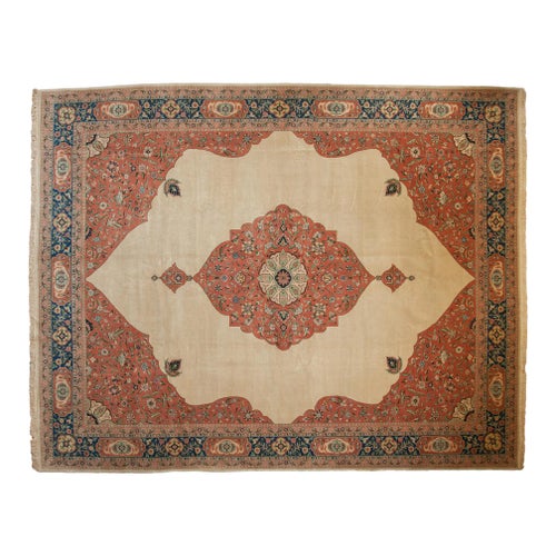 Vintage Bulgarian Tabriz Design Carpet - 11'10