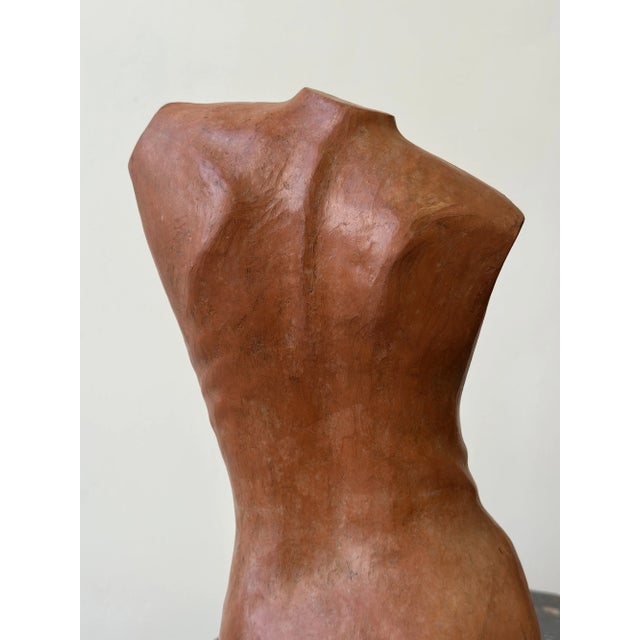Vintage Large-Scale Terracotta Figure Sculpture, Circa 1960s For Sale - Image 9 of 14