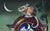 Surrealism Timeless Dreamer by Claudia Griesbach-Martucci | Oil on Artefex Mouse on a clock with a rose and ribbon. For Sale - Image 3 of 5