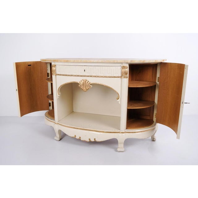 Empire Sideboard with Marble Top by P. Svensen, Copenhagen, Denmark, 1920s For Sale - Image 3 of 13